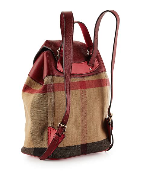 burberry backpack for women|burberry small canvas check backpack.